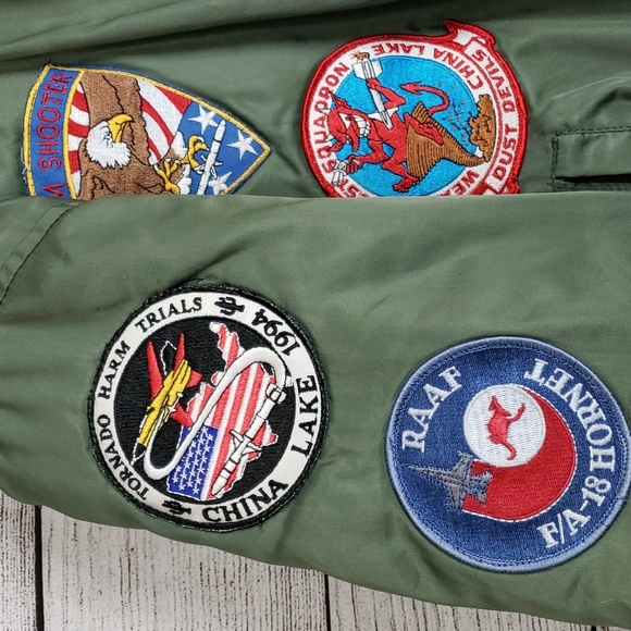 Vintage Airforce Military Patchwork Jacket - Picture 8 of 9